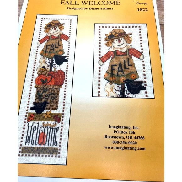 Fall Welcome Cross Stitch Pattern By Diane Arthurs - Picture 2 of 3